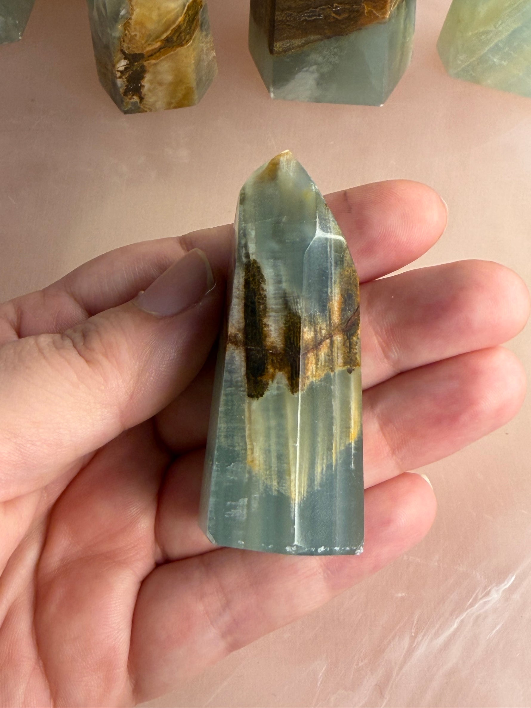 Blue/Green Onyx (Banded Calcite)