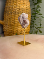 Pink Amethyst Mini Cluster on Stand