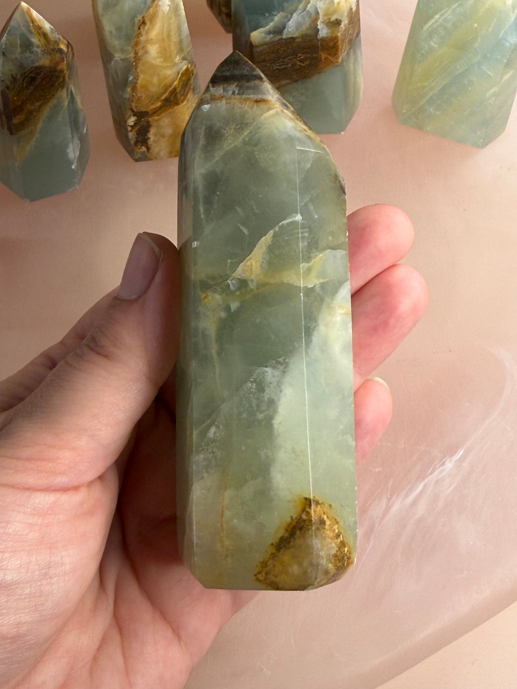 Blue/Green Onyx (Banded Calcite)