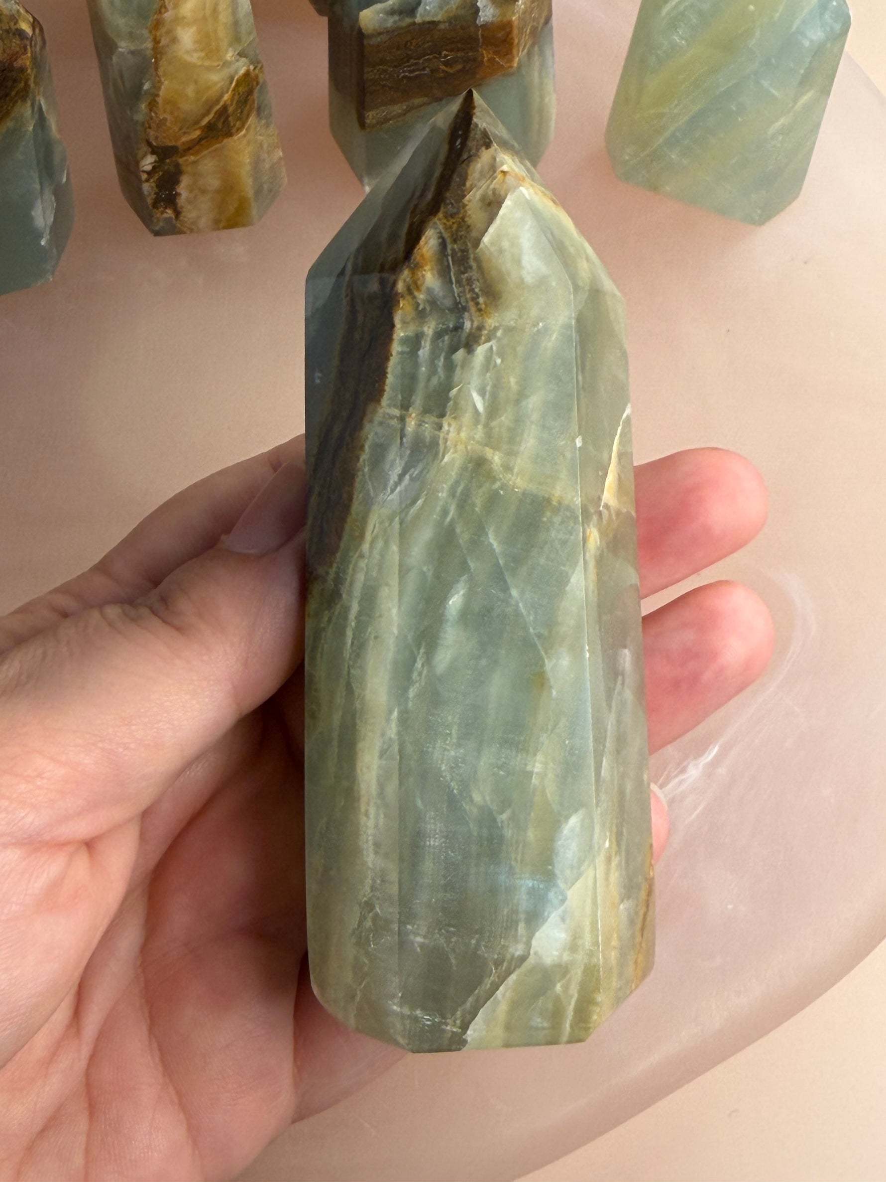 Blue/Green Onyx (Banded Calcite)