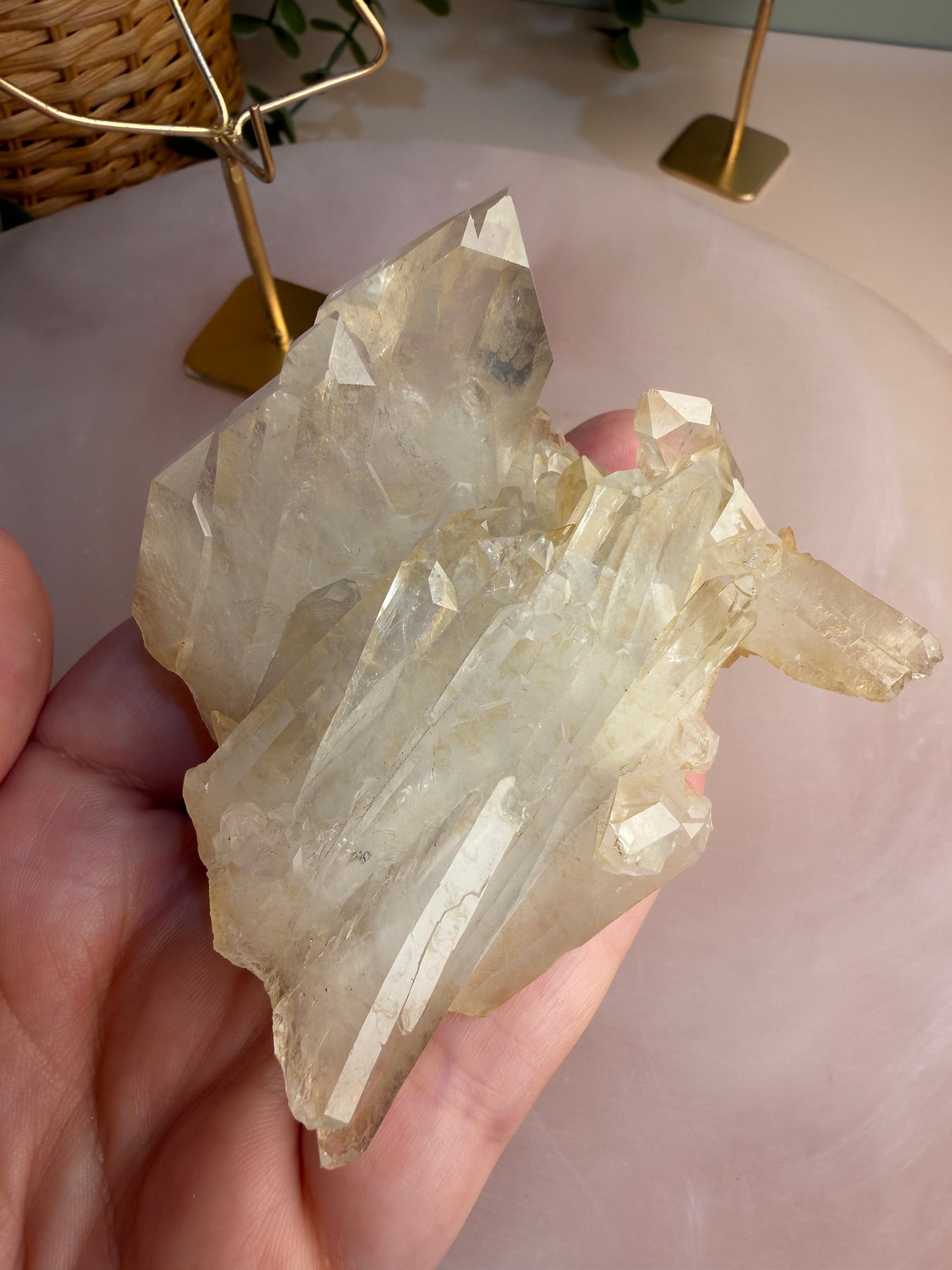 “Castle” Quartz Cluster on Stand