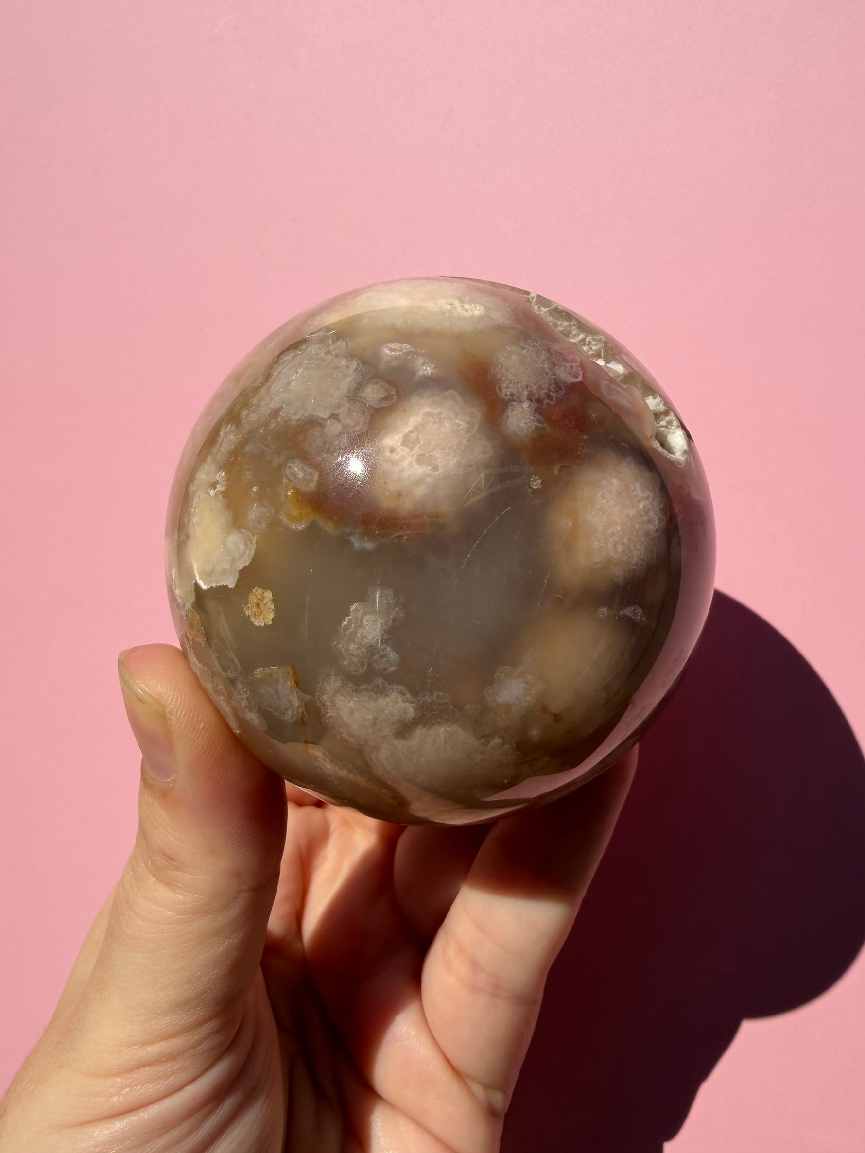 Flower Agate Sphere