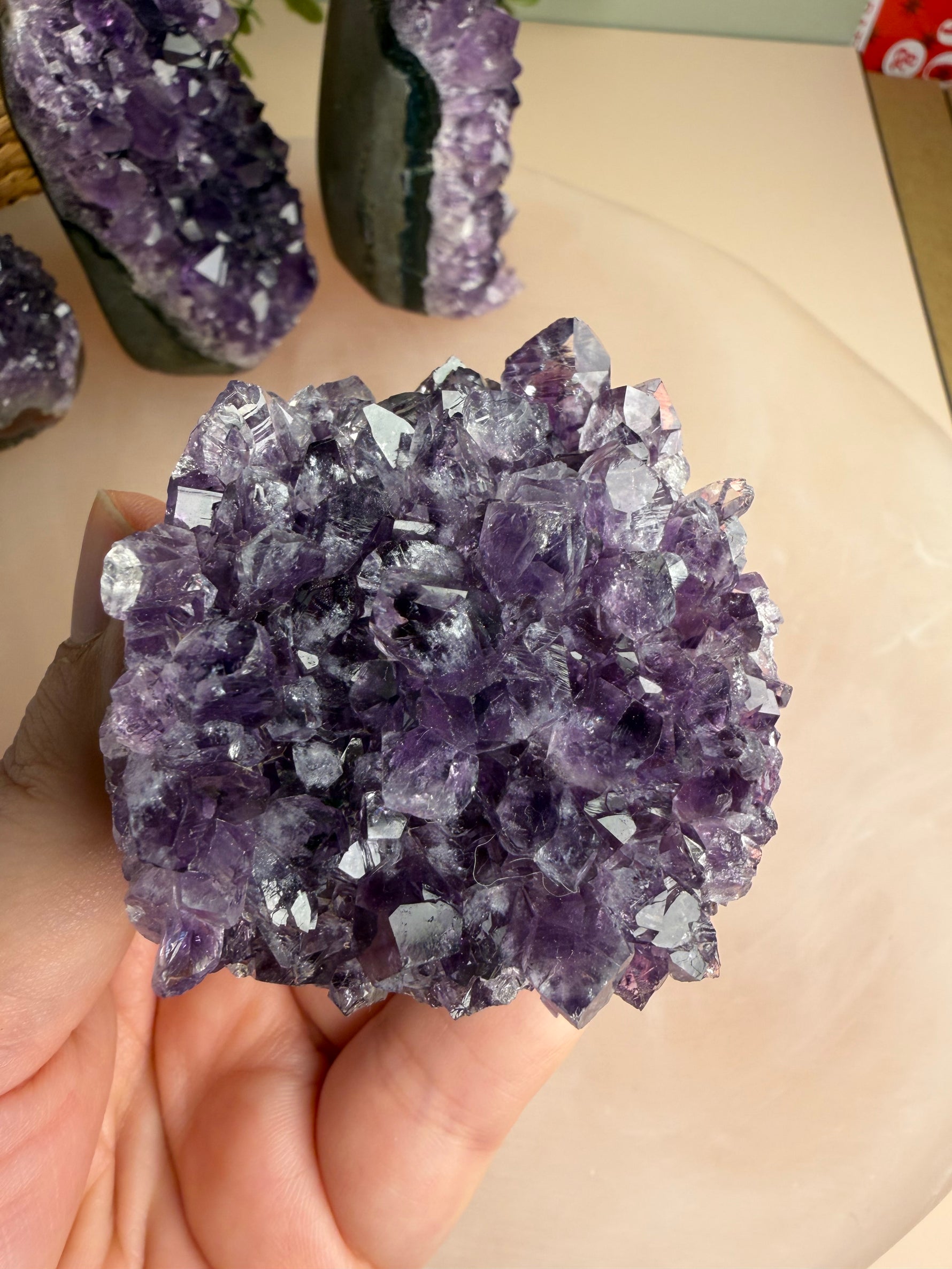 Amethyst Cut Base with Polished Sides