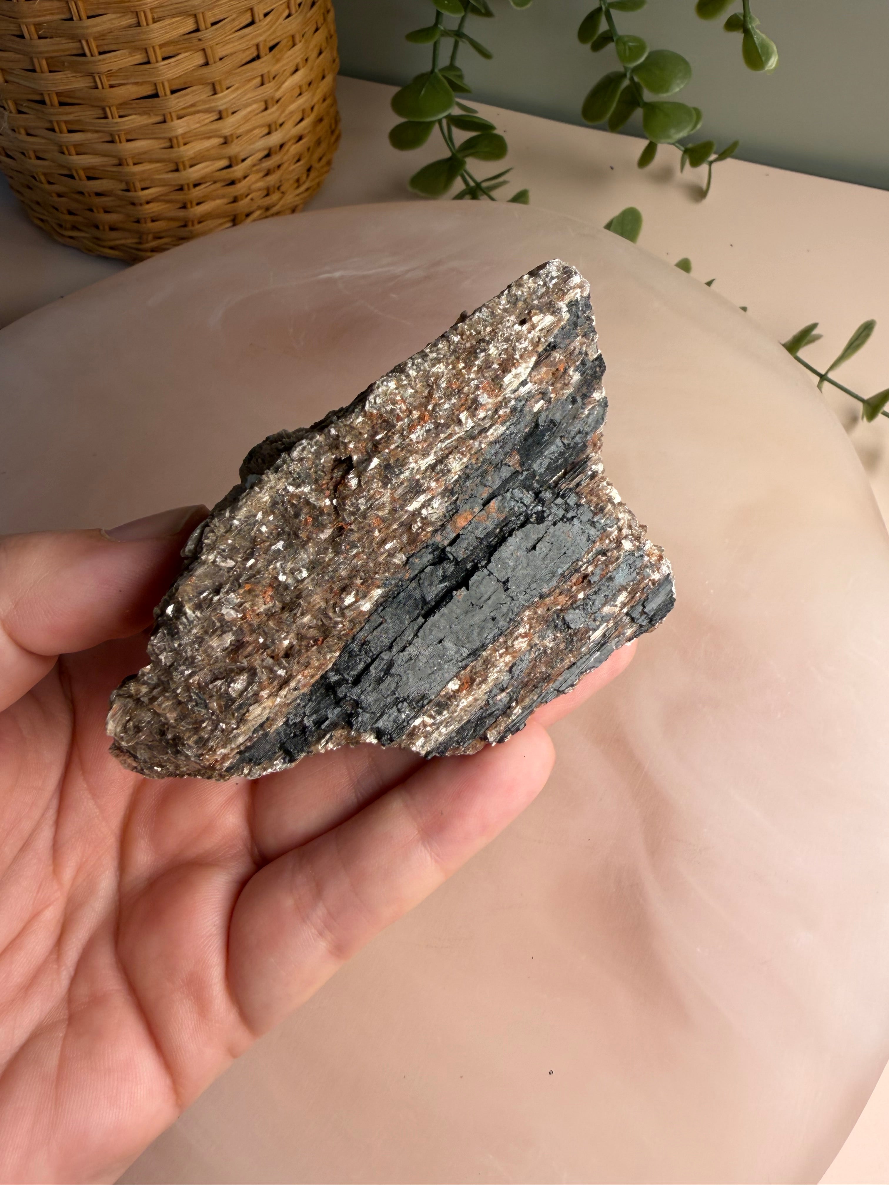 Black Tourmaline with Mica