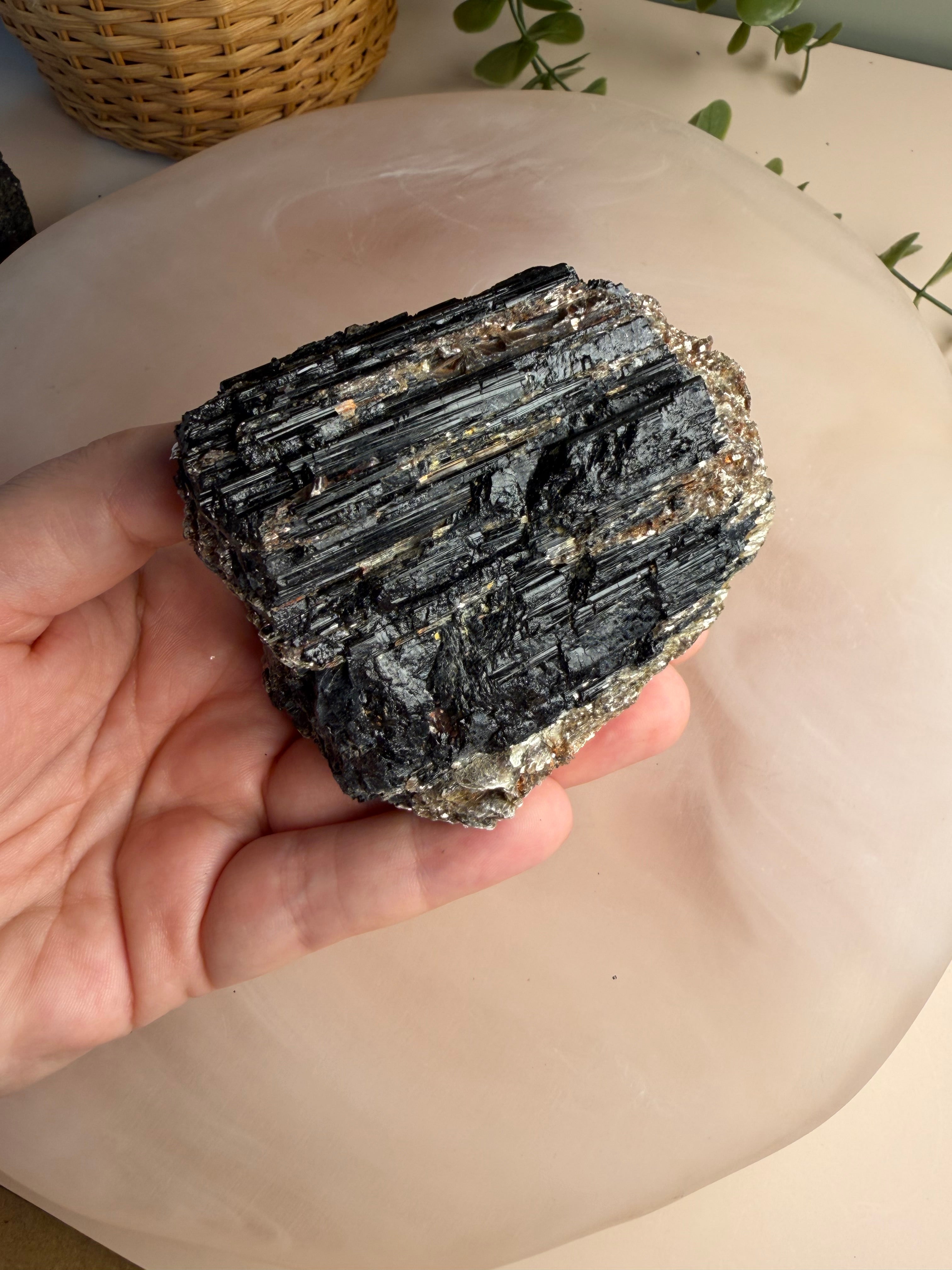 Black Tourmaline with Mica