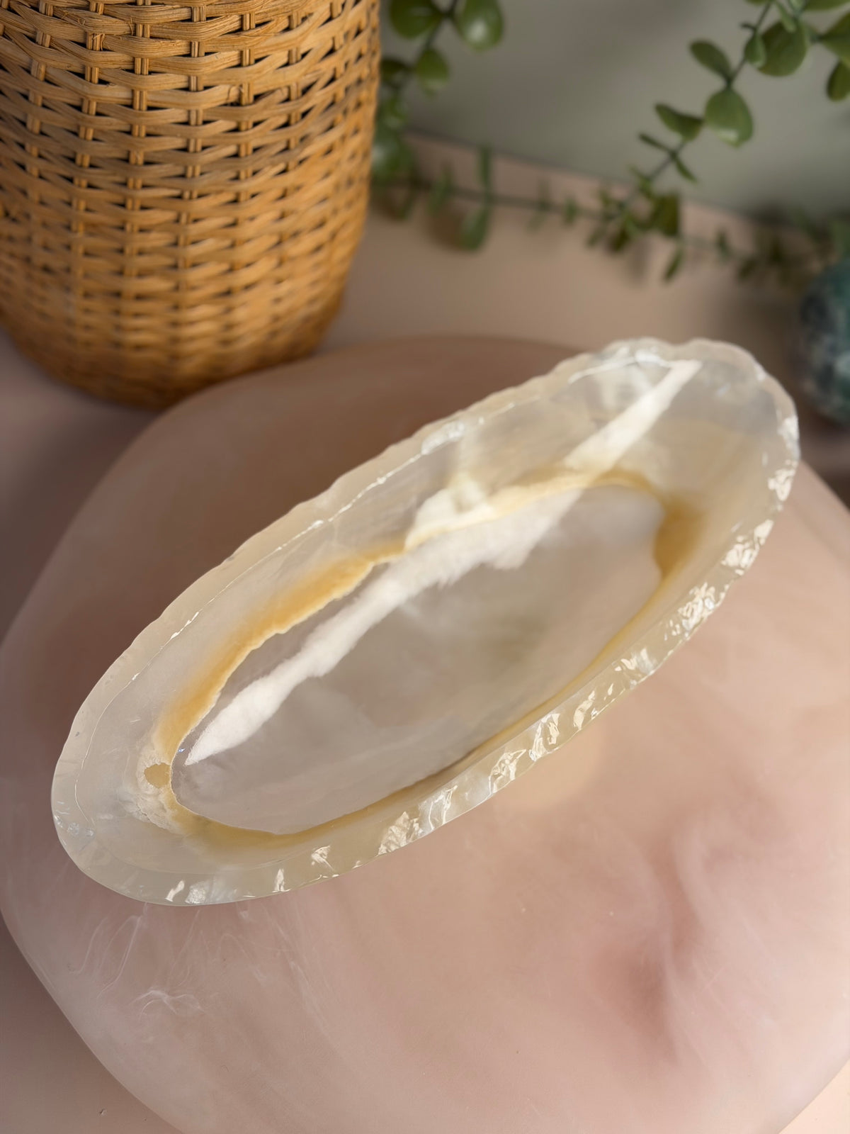 Mexican Onyx Canoe Bowl