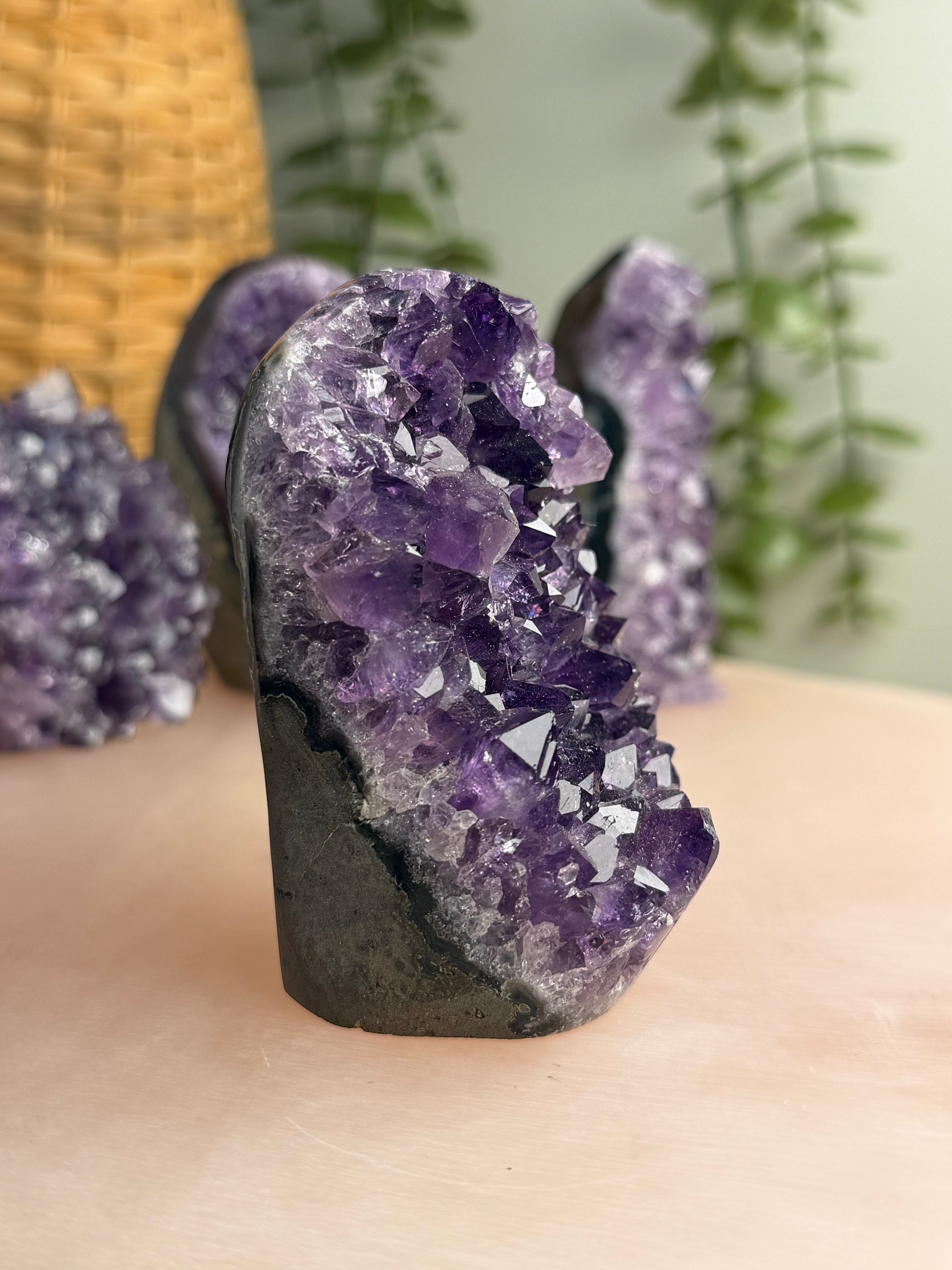 Amethyst Cut Base with Polished Sides