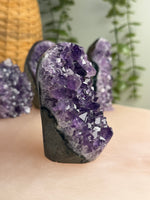 Amethyst Cut Base with Polished Sides