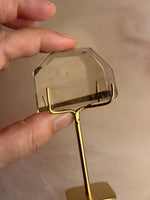 Smokey Quartz Freeform With Rutile on Stand