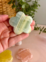 Pistachio Calcite Flower