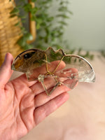 Smokey Quartz Bat on Stand