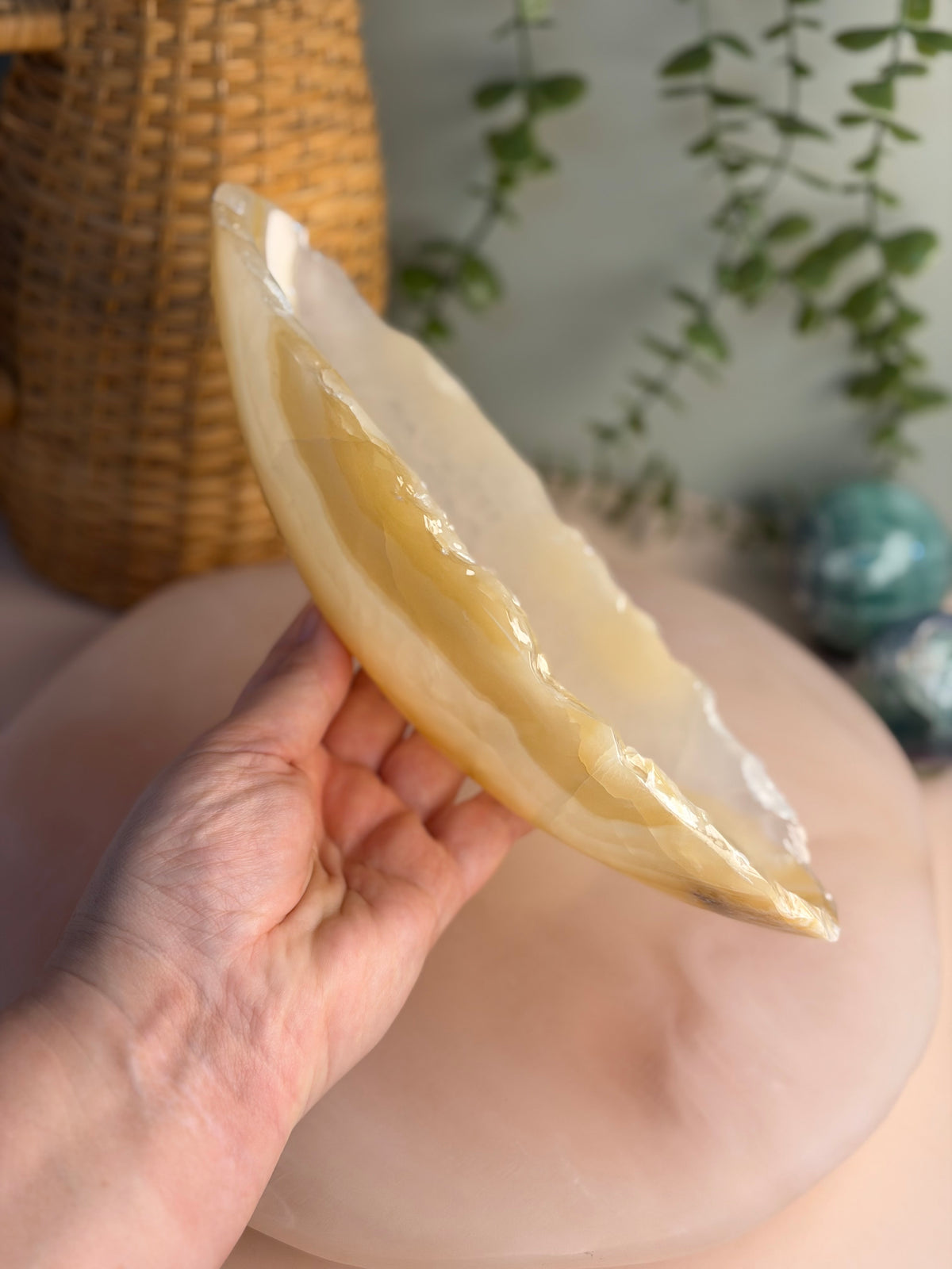 Mexican Onyx Canoe Bowl