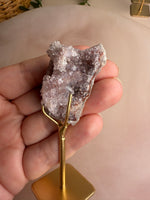 Pink Amethyst Mini Cluster on Stand