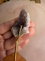 Pink Amethyst Mini Cluster on Stand