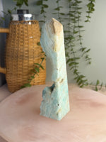 Blue Aragonite Unique Tower