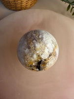 Amethyst Flower Agate Sphere
