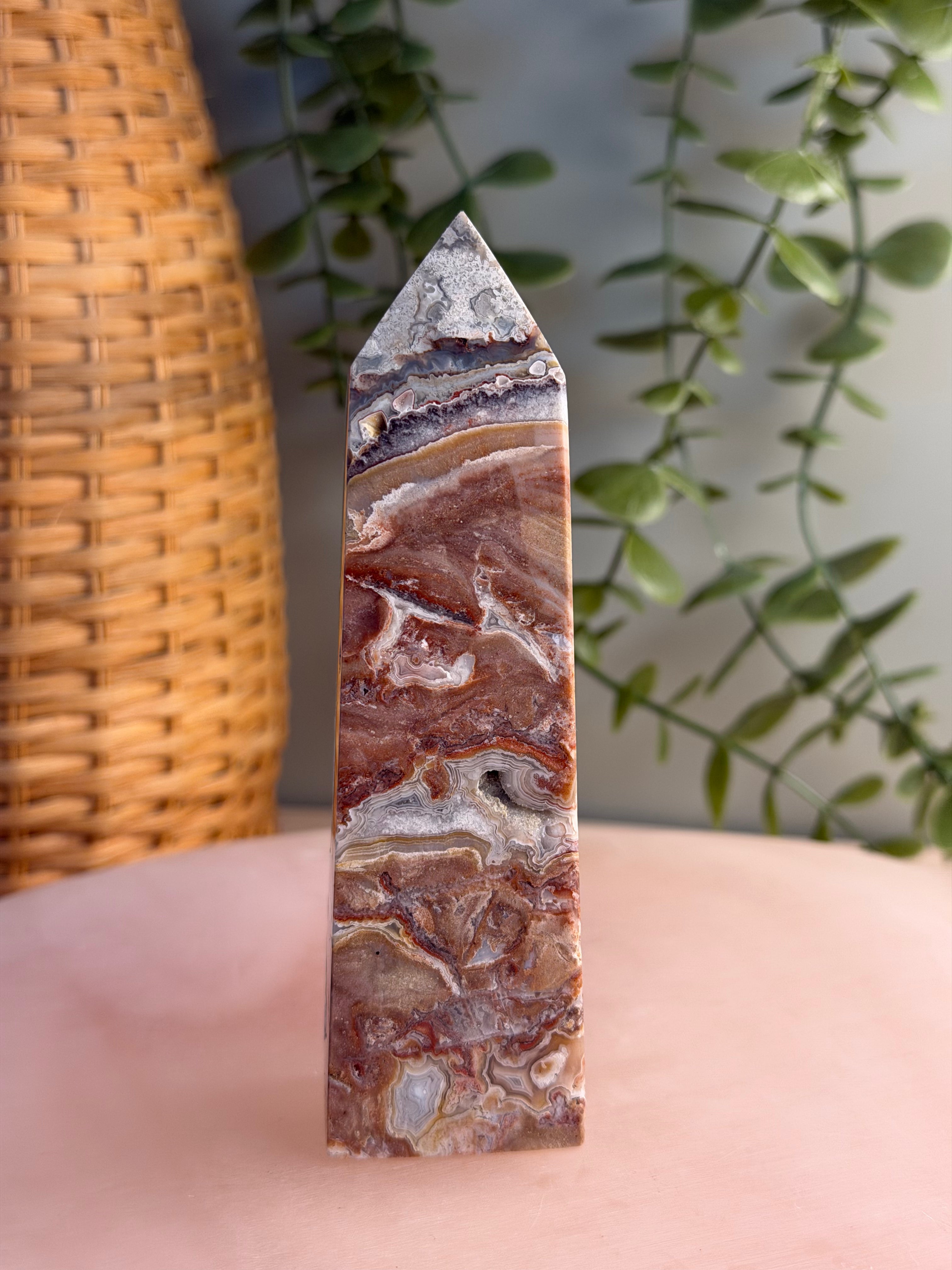 Crazy Lace Agate Tower