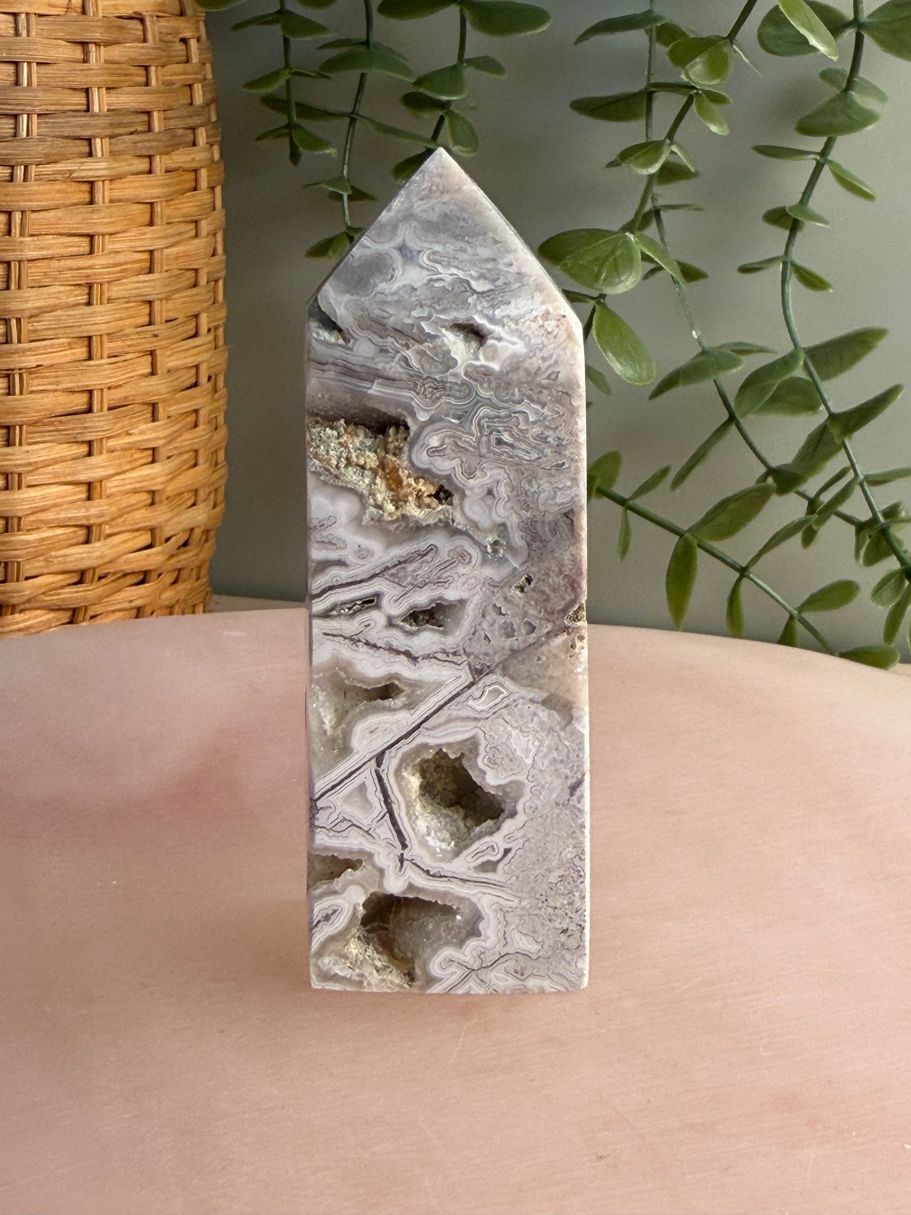 Crazy Lace Agate Tower