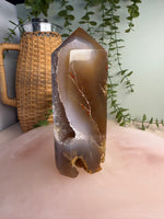 Agate Tower with Druzy
