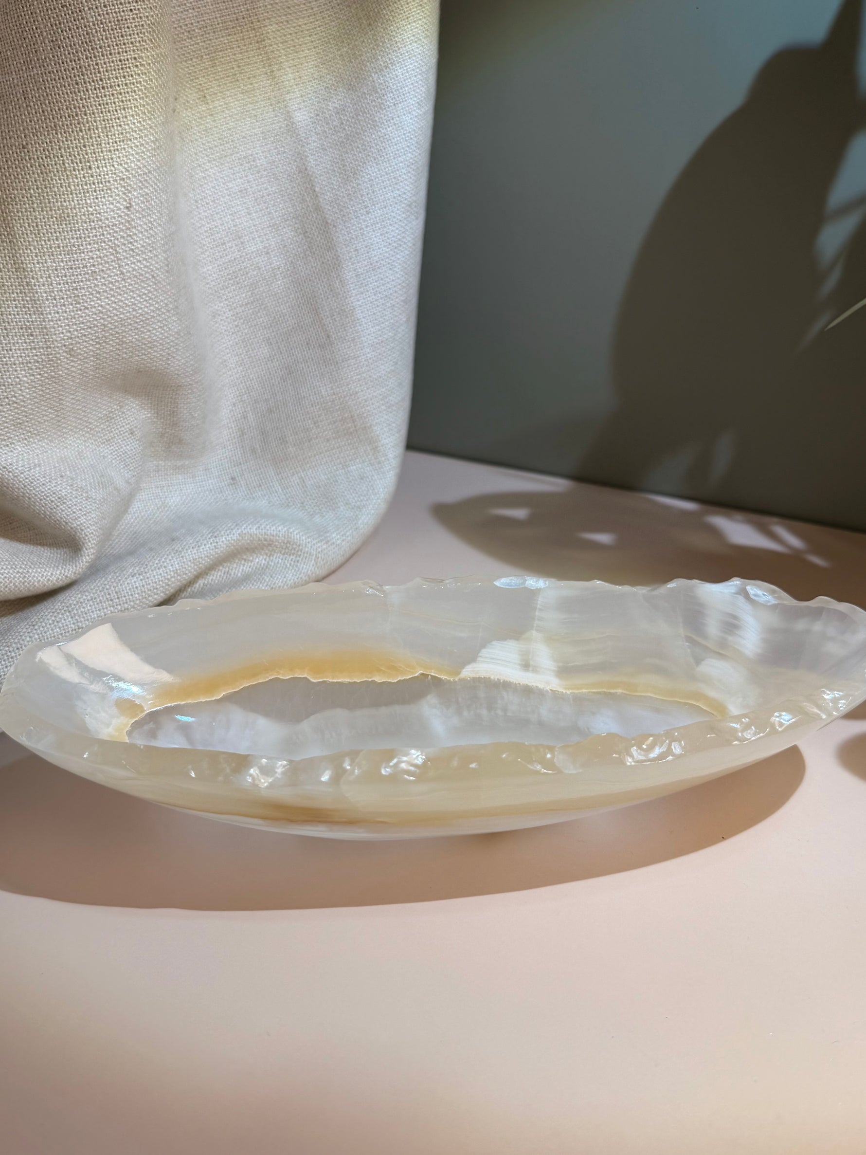 Mexican Onyx Canoe Bowl
