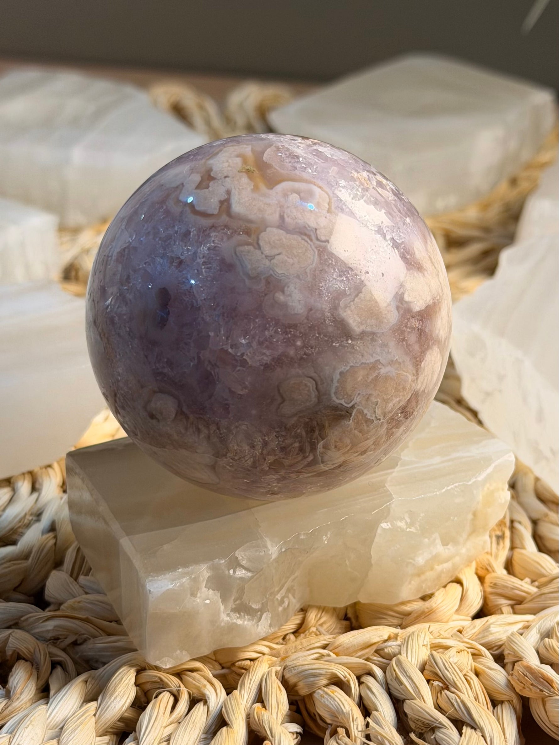 Mexican Onyx Sphere Holder