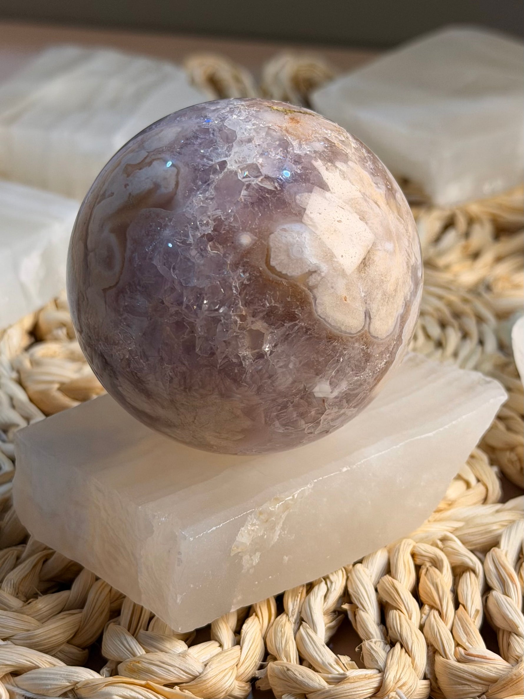 Mexican Onyx Sphere Holder