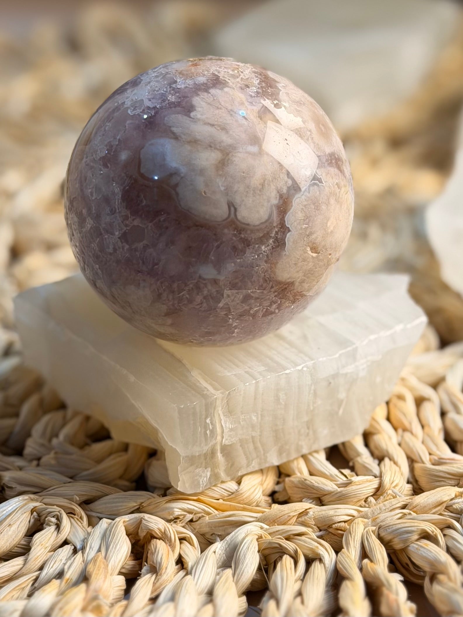 Mexican Onyx Sphere Holder