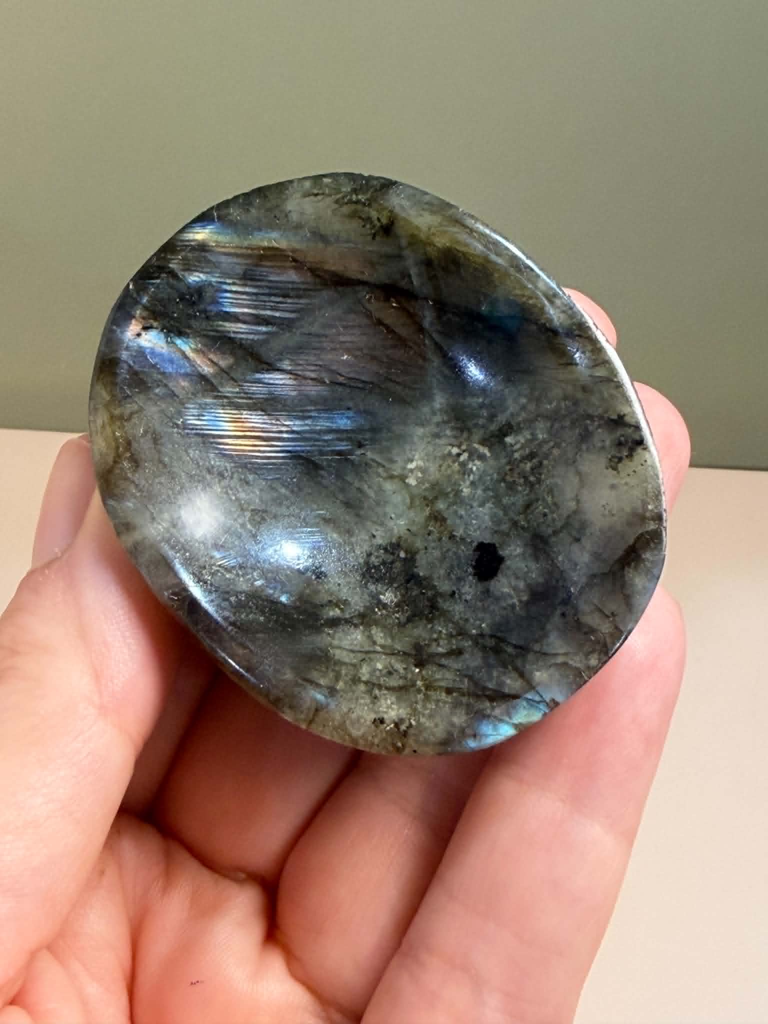 Labradorite Trinket Dish - baby