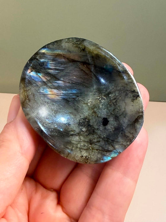 Labradorite Trinket Dish - baby