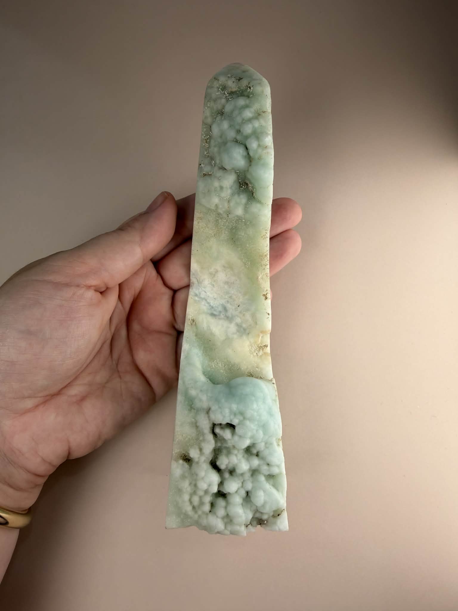 Blue Aragonite Unique Tower