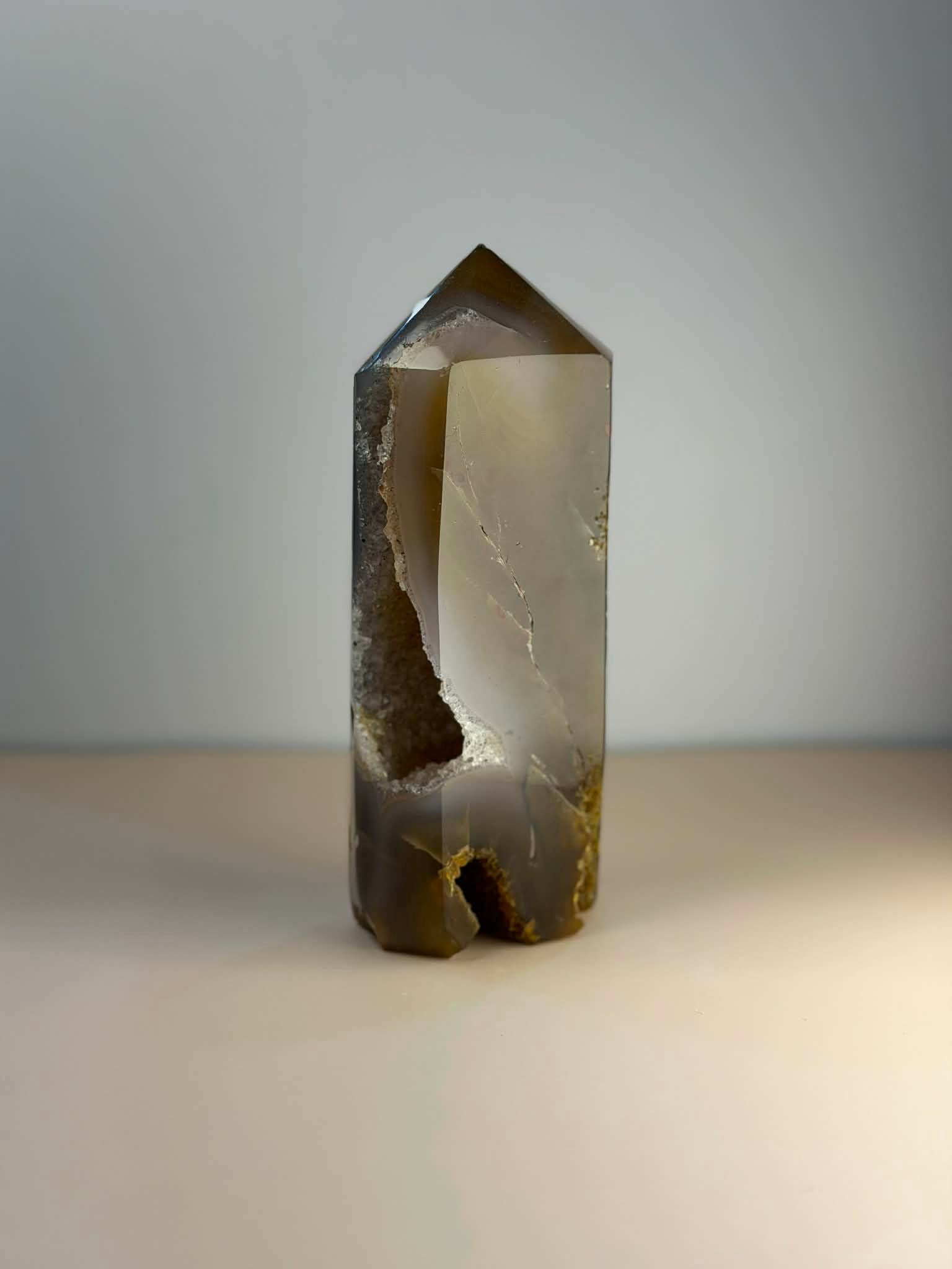 Agate Tower with Druzy