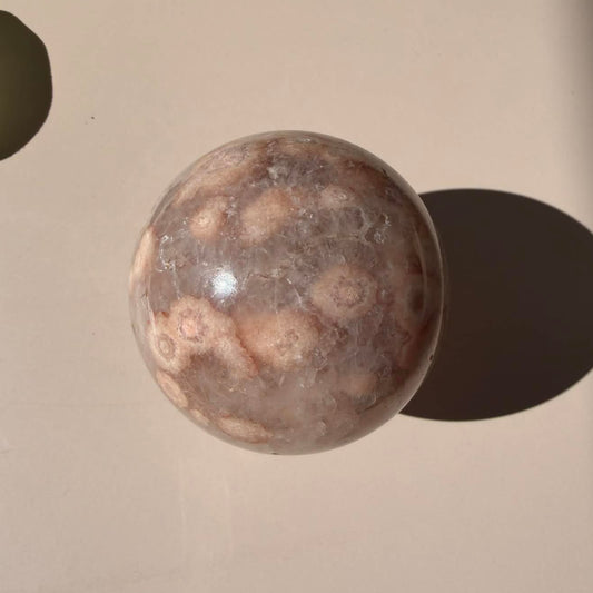 Pink Amethyst Flower Agate Sphere