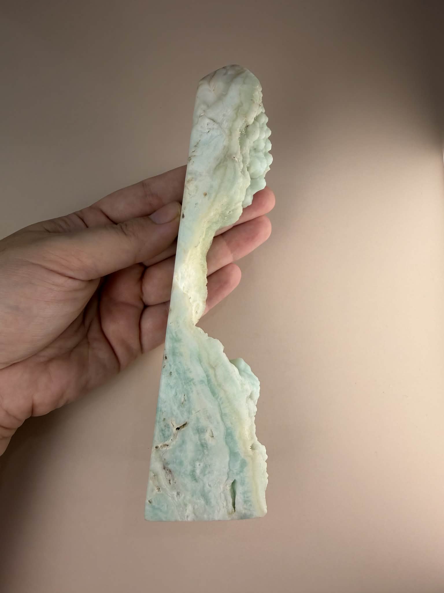 Blue Aragonite Unique Tower