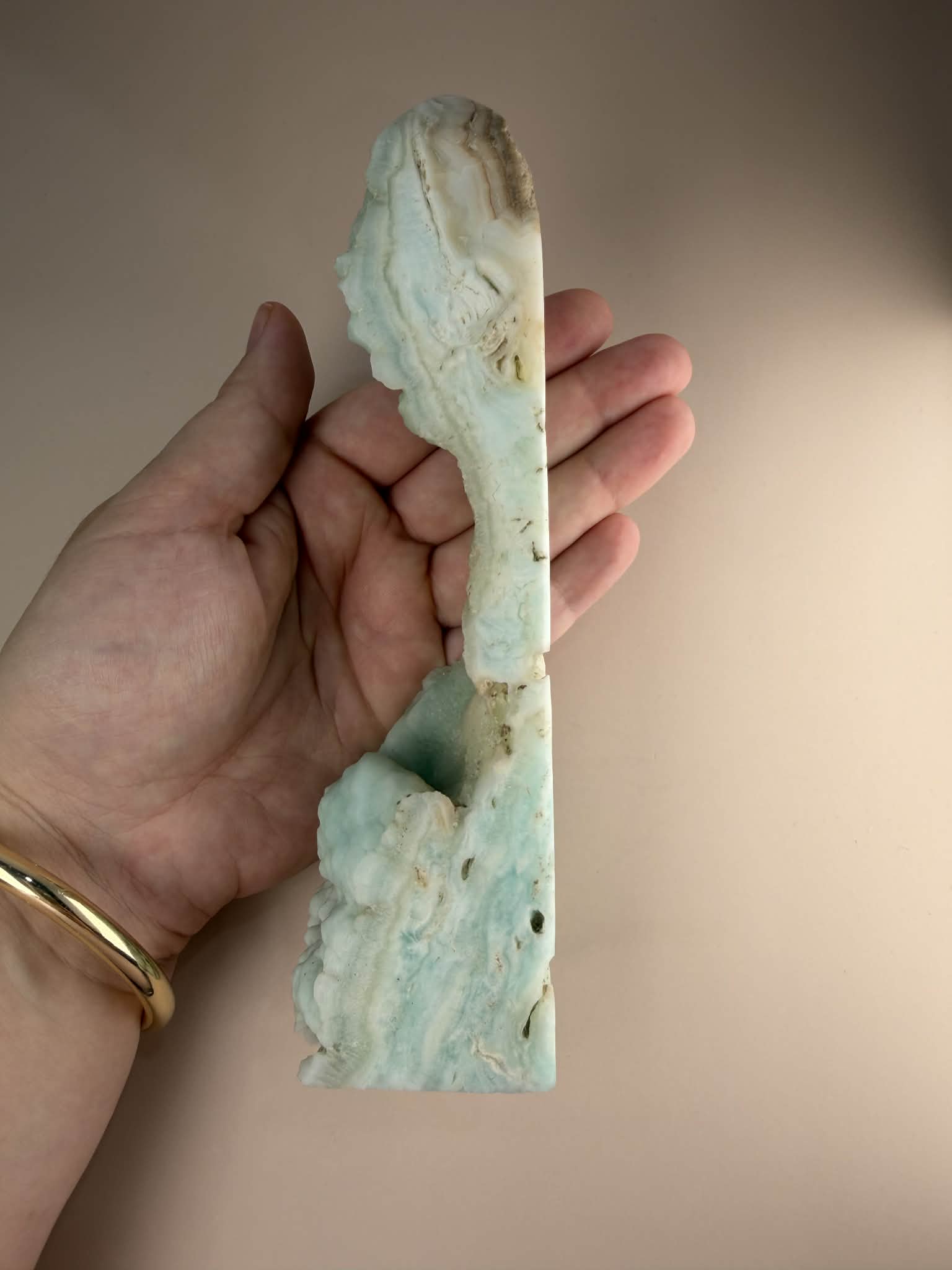 Blue Aragonite Unique Tower