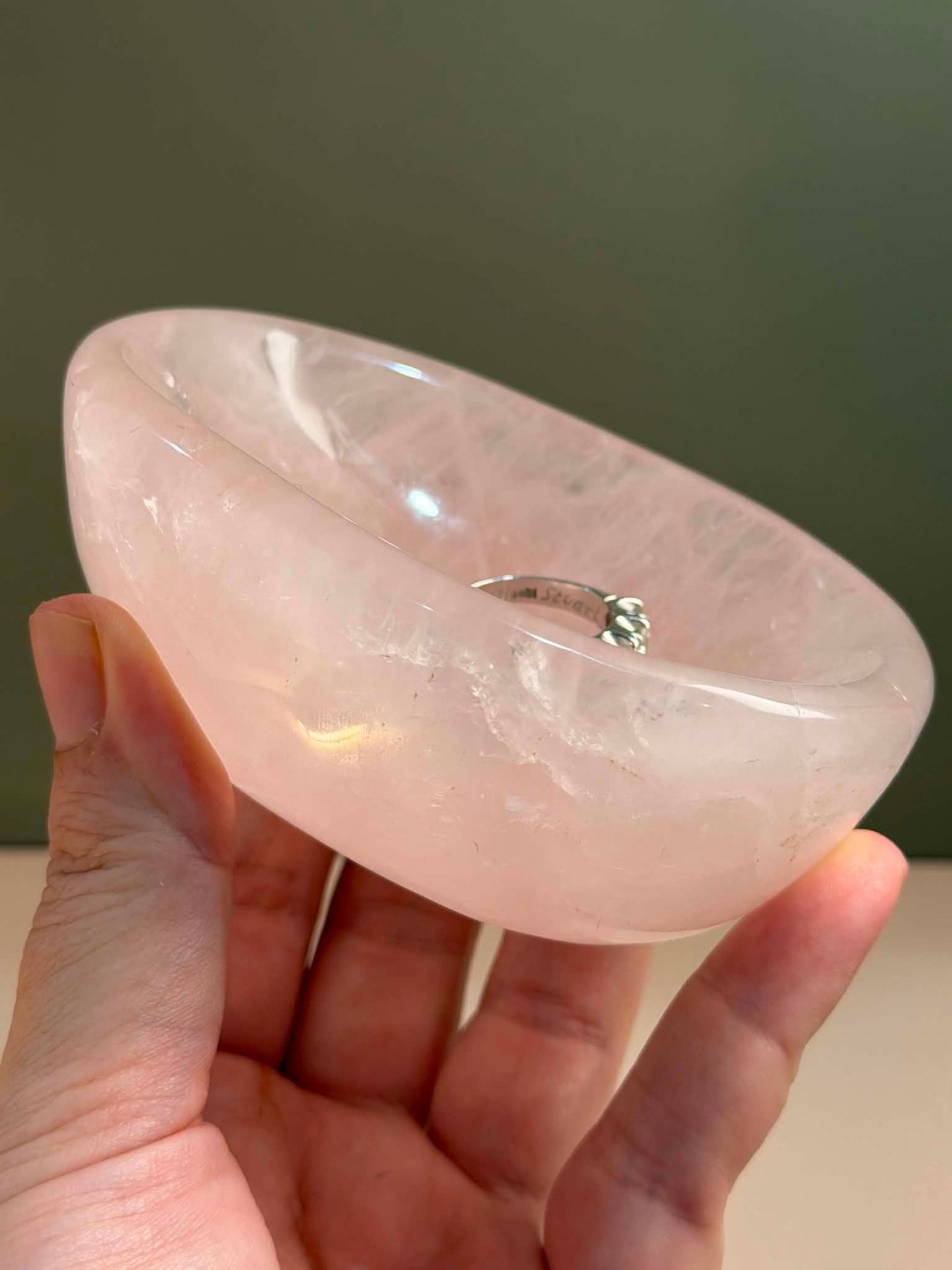 Rose Quartz Trinket Dish