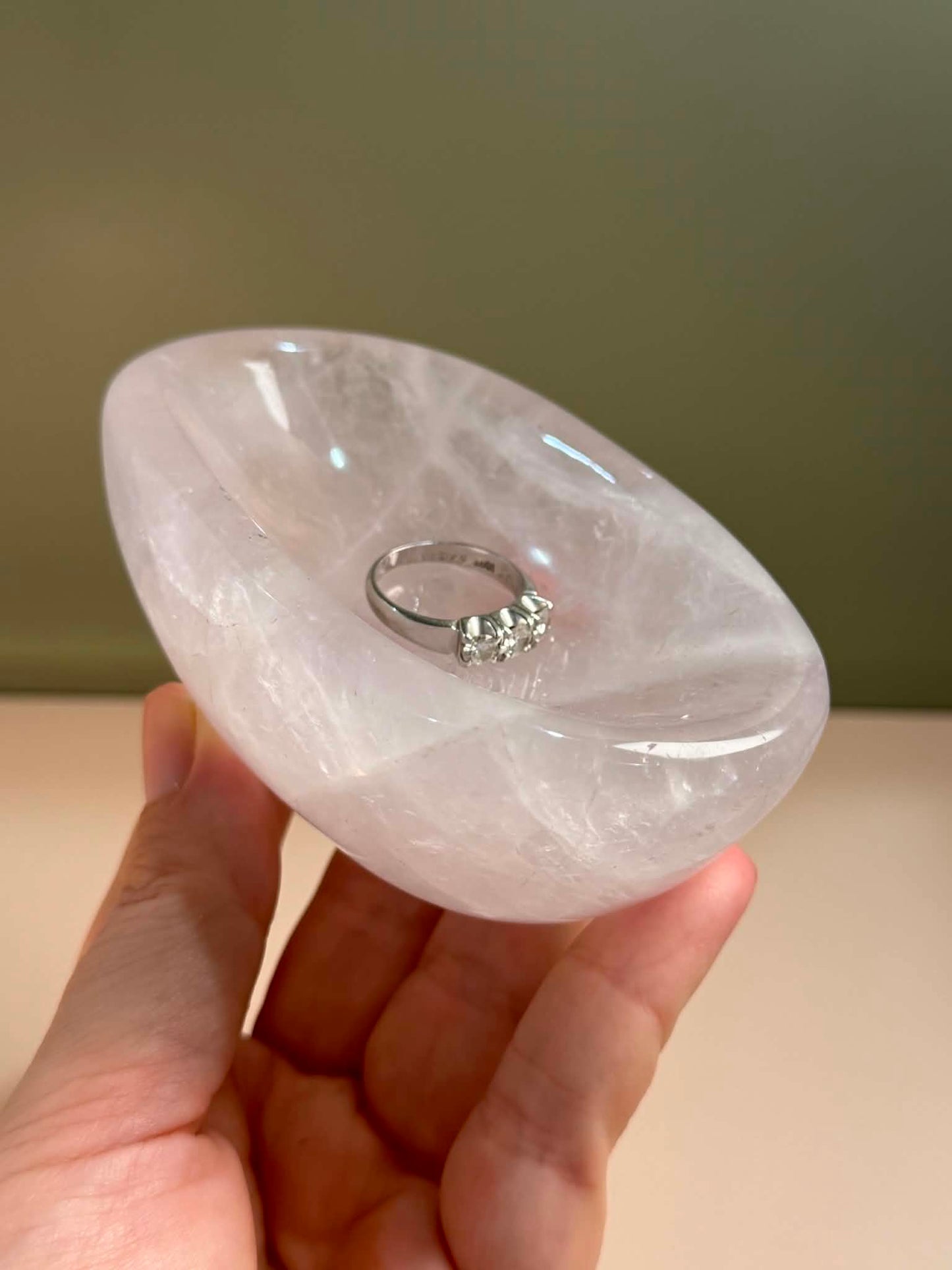 Rose Quartz Trinket Dish
