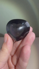 Rainbow Obsidian Heart