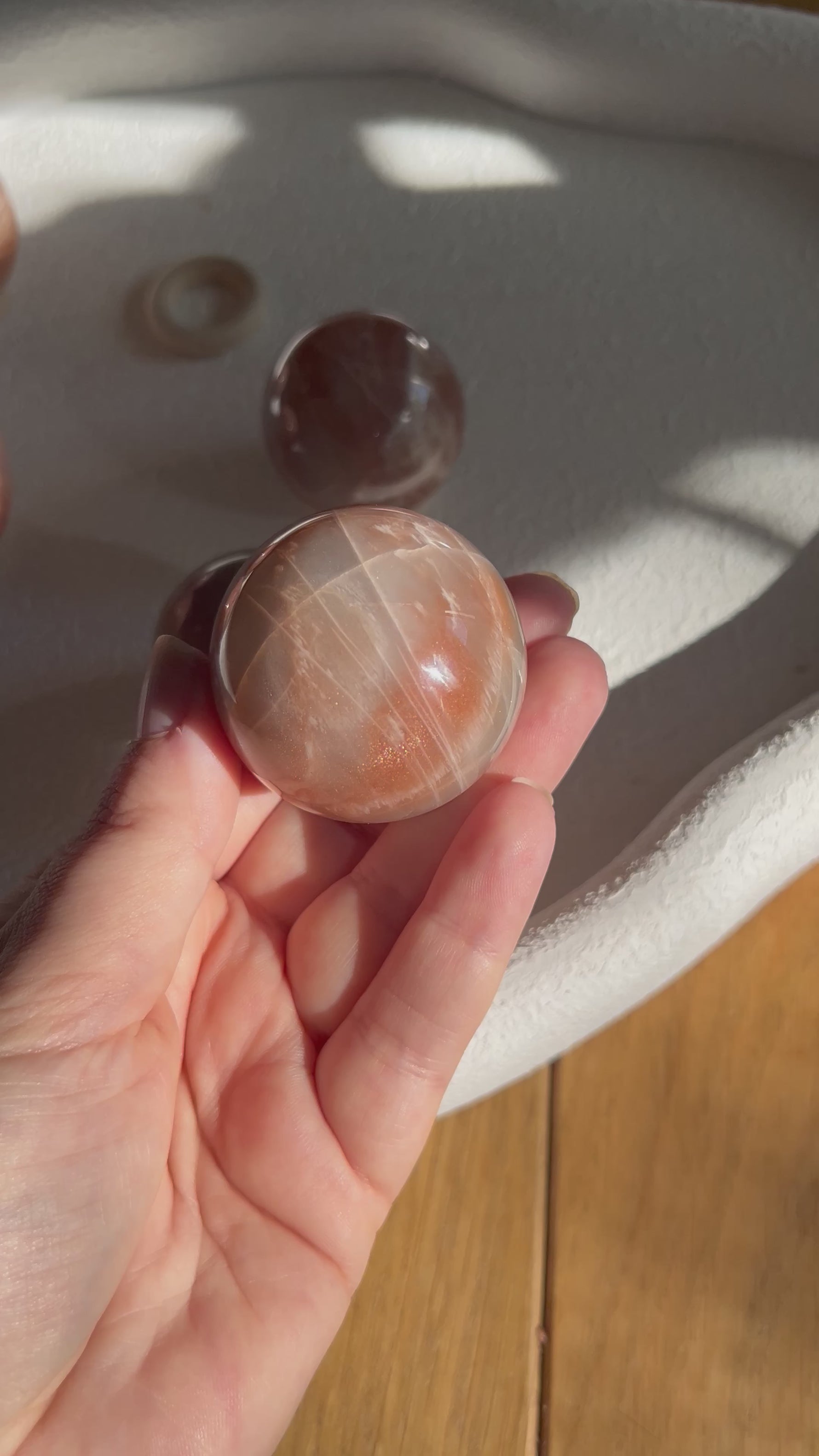 Sunstone & Moonstone Sphere