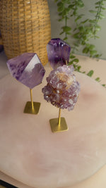 Ametrine Cluster on Stand